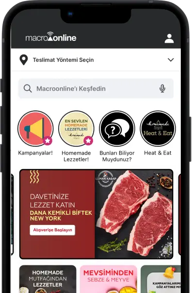 Macrocenter mobil uygulamasının ekran resmi
